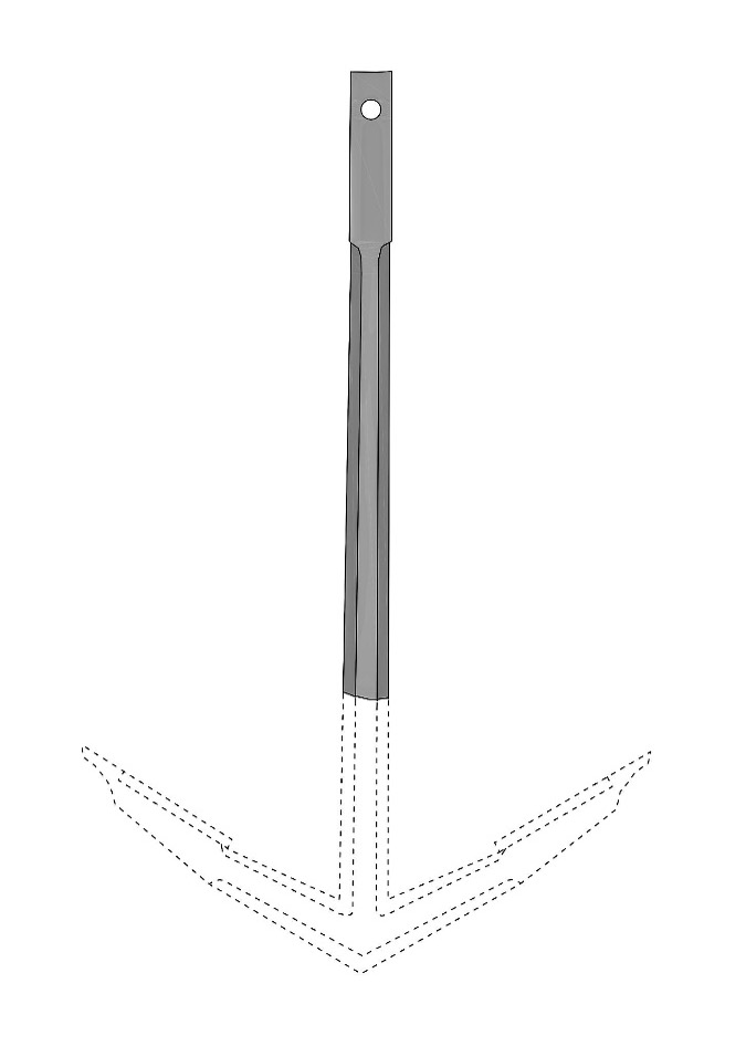 Sketch of an angle-crown anchor